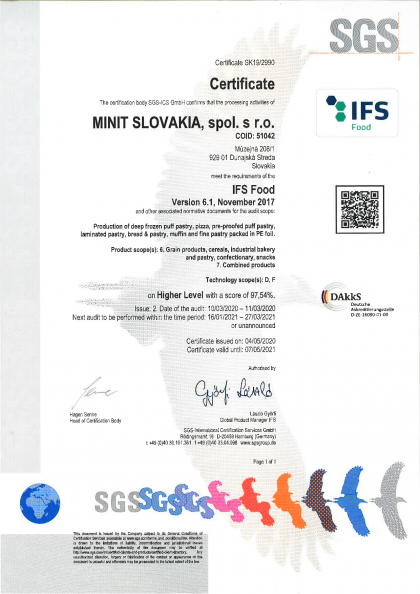 IFS certifikát 2021