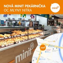 Nová MINIT pekárnička OC Mlyny Nitra