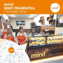 Nová MINIT pekárnička v OC Dubeň v Žiline