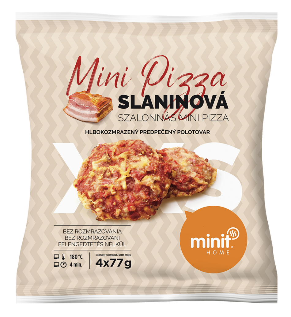 Minit home 2021 sacok plast minipizza slanina
